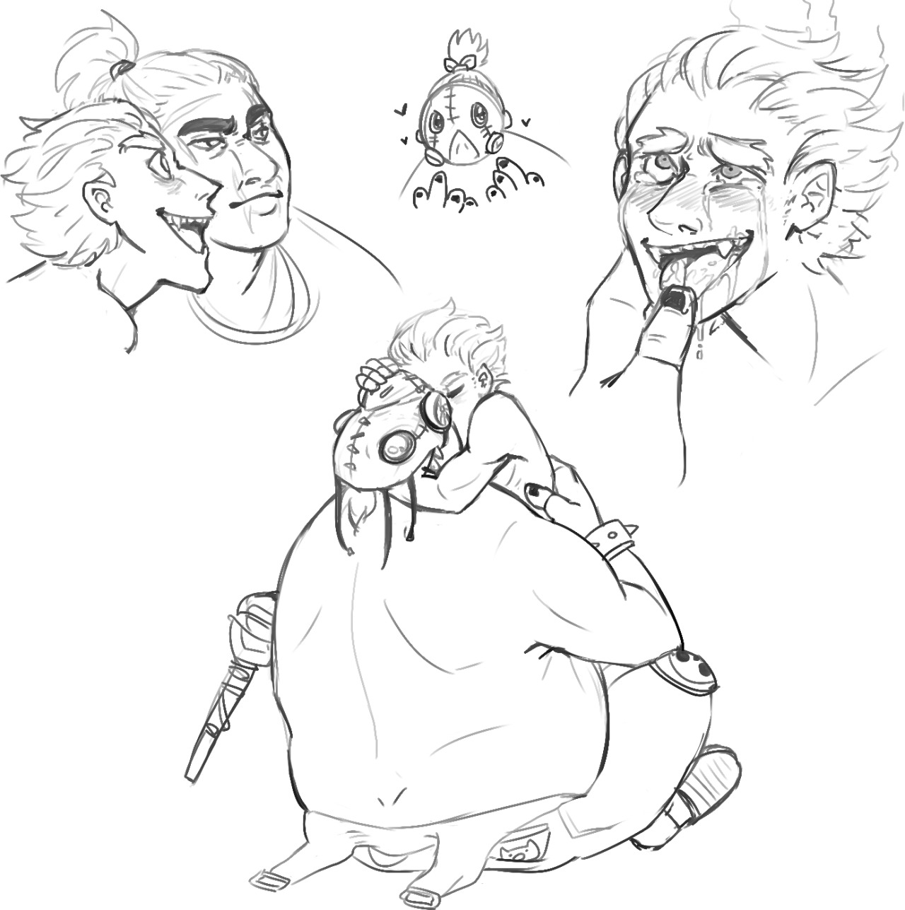 froggyflan:  Doodles from the stream wow 