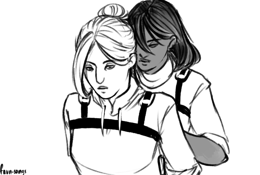 faun-songs:  I want predatory MikaAnnie. I want Mikasa to be Jaeger, to hunt Leonhardt