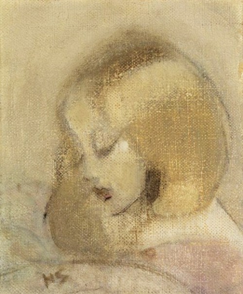 artist-helene-schjerfbeck:Annuli Reading, 1923, Helene Schjerfbeck