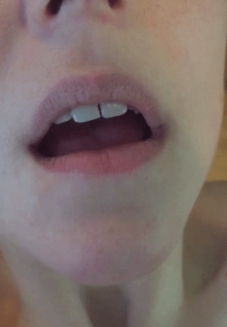Pretty pink mouth