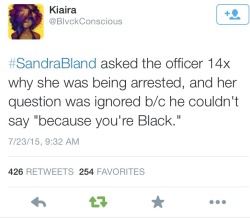 reverseracism:  Because he couldn’t say “…because you’re a Black a Woman who challenged me, a white male…. because you’re a Black Woman who was educated and knew her rights… because I’m racist.”