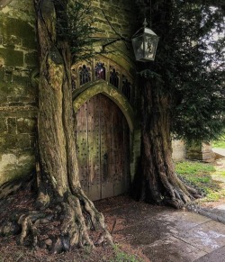 myfairylily:North door of St. Edward’s Church, Stow on the Wold, Gloucestershire, England | @punnathon.k