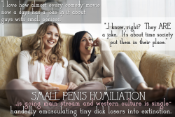 femdomenergy:SMALL PENIS HUMILIATION is going main stream…