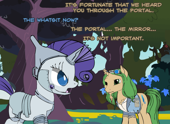 ask-omegacoder:  She’s a talker! We Repair Ponies #37 (( Mod: If it’s not obvious,