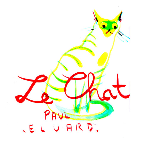 huckjoh:Some Design Research and Style Frame for an Adaptation of the poem “ The cat” by Paul Eluard