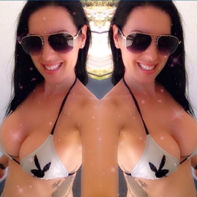 ig-ba:  Here’s @chillin_babe_ ready for the weekend with her Playboy bikini and