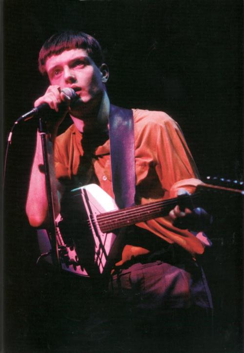 joy-division-blog:  End Times: Curtis onstage at London’s Rainbow Theatre, April 4, 1980, just six weeks before his death 