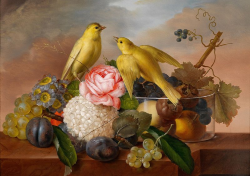 life-imitates-art-far-more:Franz Xaver Petter (1791-1866)“Flowers and Birds”