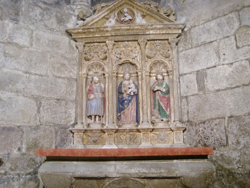 Retablo, iglesia, O Cebreiro, Lugo, Galicia, 2011.