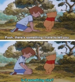 poetic:  pooh bear is doing it right