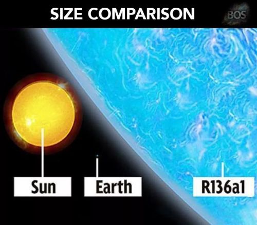 RMC 136a1 Is A Wolf–Rayet Star Located At The Center Of R136, The Central Condensation Of Stars Of