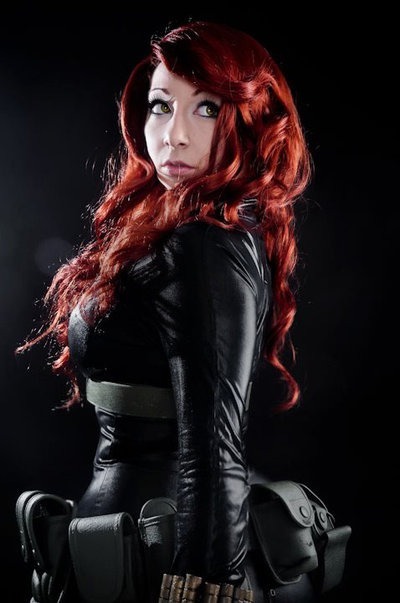 comicbookcosplay:  its-raining-neon as Black Widow 