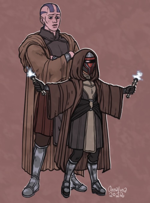 Ah yes, my comfort characters – two jedi knights with something deeply wrong with them.I have 