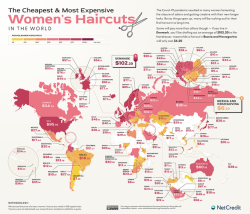 mapsontheweb:  Map Reveals the Cost of Haircuts