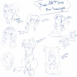 snowlightlightbright:  Fan Art draw stuff for various artists I like.@ncmares @askfirestarterspitfire @ask-mystic-omen @mcsweezy @red-x-bacon @a-rather-rottenpony   Noice!Lookit that nikita