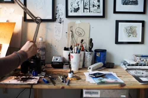 Porn Pics This is where art is made: Jeff Lemire - Joe