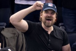 warmbeardsandredwine:  David Harbour.those biceps. beard.  whole package. like a teddy bear i want to crush.  @empoweredinnocence 