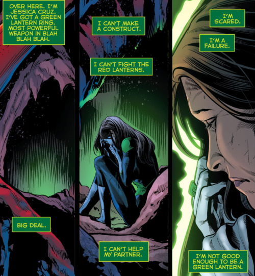 spaceboyjones: dcwomenofcolor: Jessica copes with her anxiety. –Green Lanterns #6 Okay I just 