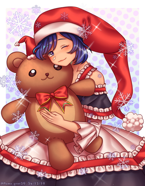 Merry Christmas everyone !! Since 2017 I&rsquo;ve been drawing Doremy for this holiday bc she lo