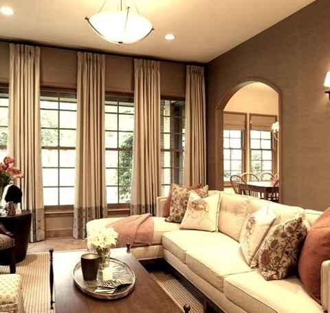 Transitional Living RoomMid-sized Transitional Enclosed Living Room Library Idea Without A Television