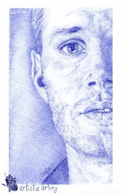 artisticartery:  Jensen Ackles 100% Ballpoint