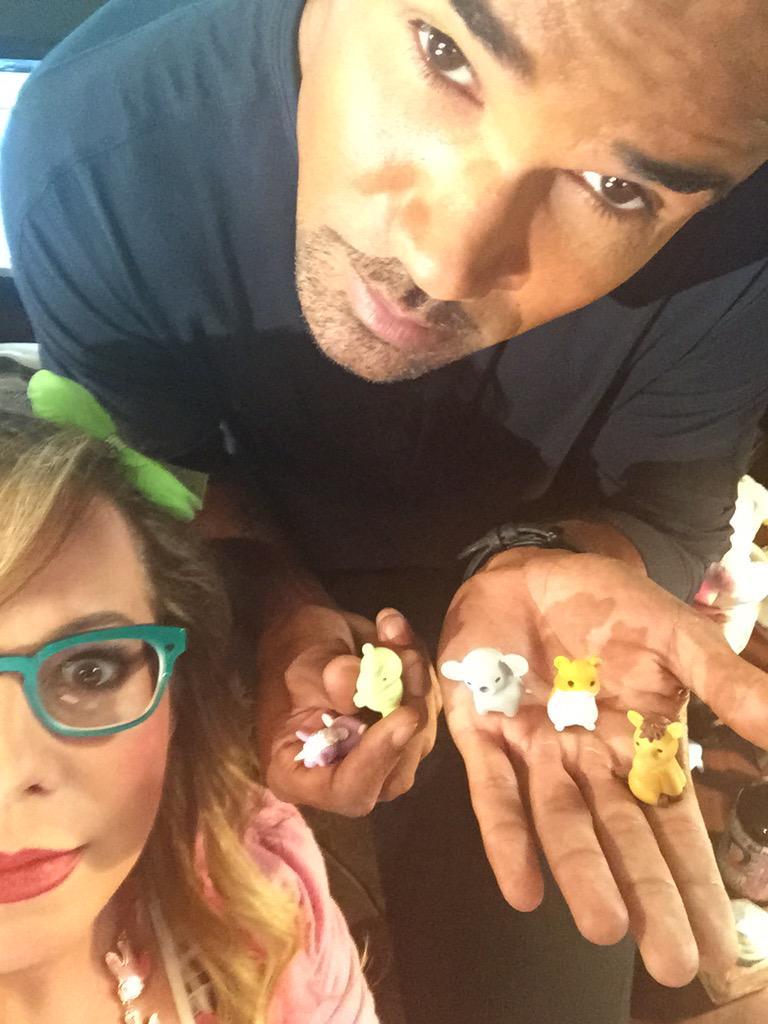 criminalmindsfeed:  @Vangsness: &quot;Hey, hold up these animal erasers for