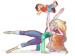 mamzerfaust:  Opal and Steven sketch brought