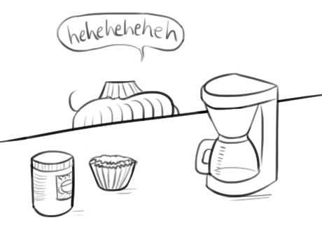 rainshading:  savodraws:  A step by step guide on how to brew your own gourmet coffee.