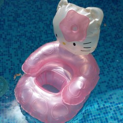 I was given this same inflatable Hello Kitty chair as a gift for my 13th birthday and it was officially the coolest thing I owned until my brother&rsquo;s girlfriend sat on it in a weird way and broke the neck part.