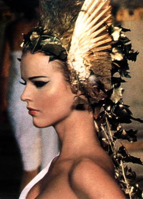 visualjunkee:Eva Herzigova and Marcus Schenkenberg as Icarus at Alexander McQueen’s debut show for Givenchy Haute Couture Spring/Summer 1997, Ecole des Beaux-Arts, Paris