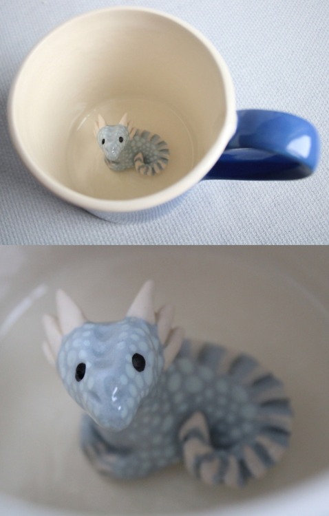 the-fox-jawed-cryptid: sosuperawesome:Hidden Surprise MugsMarie Claude Roch on Etsy Omfg