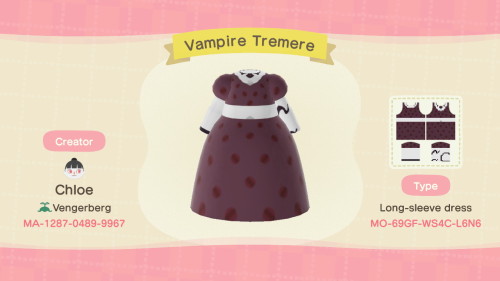 rosewoodcasket: Some Bloodlines inspired Animal Crossing clothes! Just Tremere &amp; Malkavian f