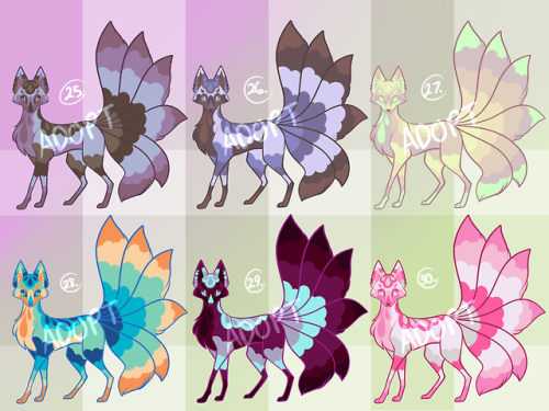 goldmouse: Kitsune Adoptables are up for sale! DM me with your paypal info to claim and I’ll s