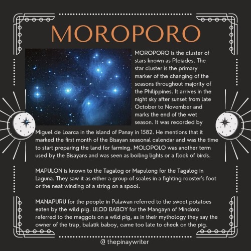 Filipino Ethnoastronomy How did our ancestors see the stars? What did they associate them with? How 