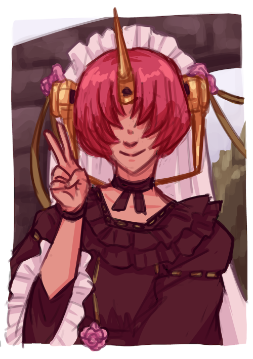 daily fgo day 160: frankensteinher 5th anni travel outfit is so cute!!
