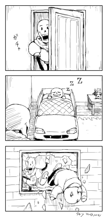 mamenoeblog:Don’t throw your brother away from the second floor.
