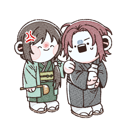 These Are The Hakuouki Chibi Illust I Drew To Make Stickers!