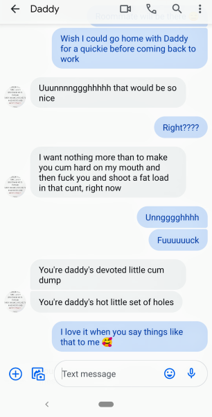 He says the best things to me 🥰 @deviantdaddyandmysmittenkitten 