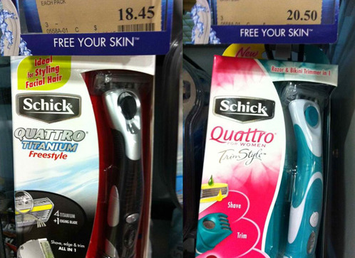 theshirtlesslifter:  micdotcom:  Women’s products cost more than men’s — and