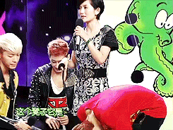 0488:  donghae and henry acting like total boyfriends on happy camp.        
