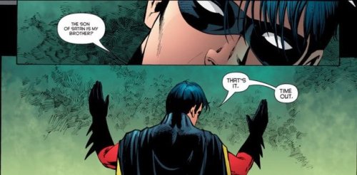 seaofcomics: Tim finding out about Damian.