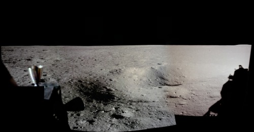 Apollo 11 Landing Panorama : Have you seen a panorama from another world lately? Assembled from high