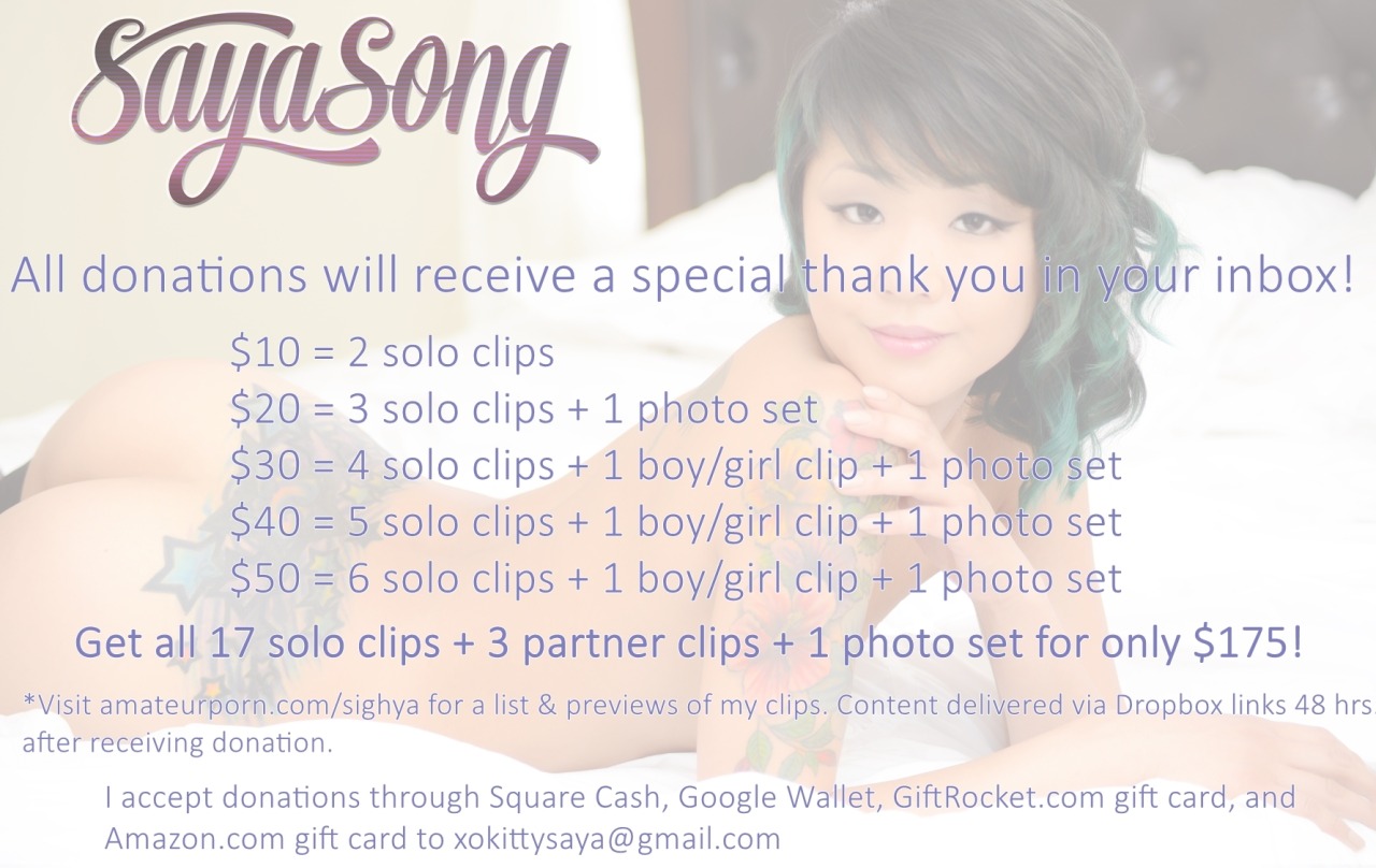 saya-song:  I’m moving… again… and I could use your help to make it less stressful!