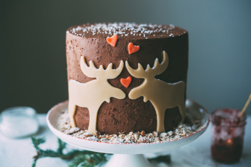 sweetoothgirl:MARZIPAN MOOSE MOUSSE CAKE