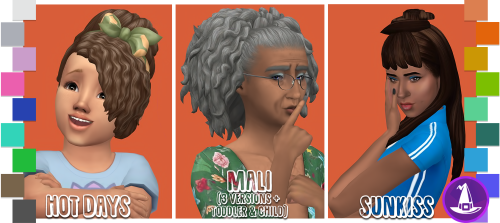 simthing-clever:@shysimblr &amp; Johnsims Witching Hour Hair Dump UPDATE: 09/21/21 UPDATED SWATCHES