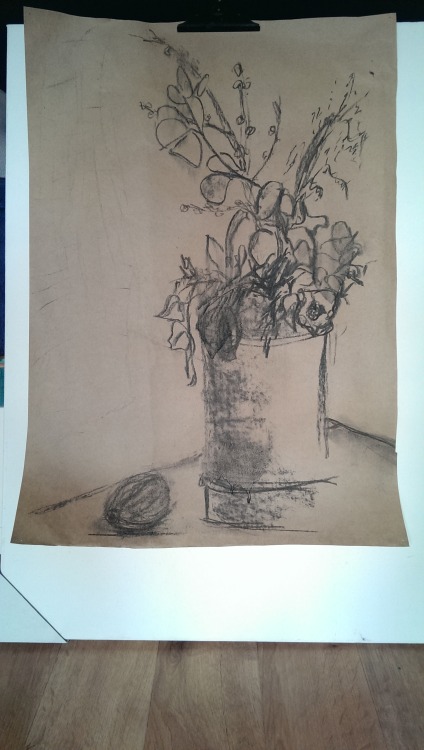 Study from last night (1). Not quite sure if I worked to improve it this morning (2)…