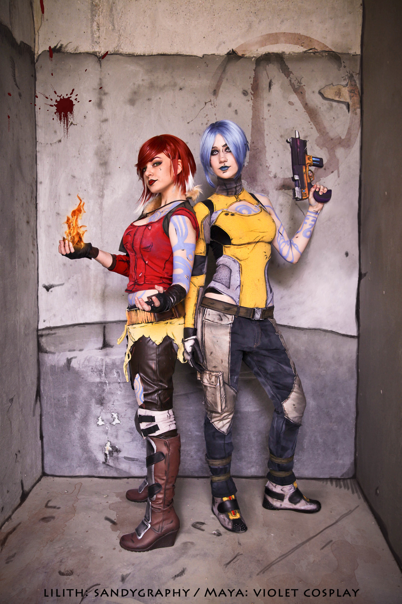 sharemycosplay:  The awesome duo of @VioletCosplay &amp; Sandygraphy as Maya