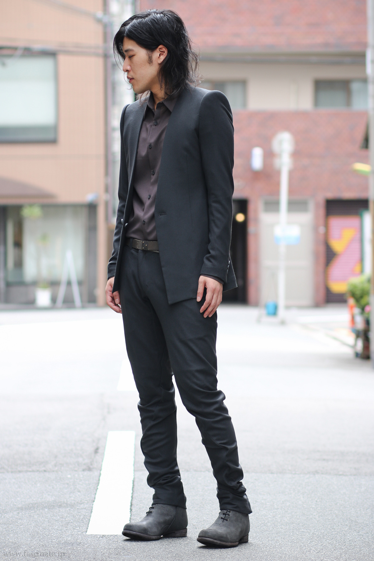 FASCINATE_JAPAN | DEVOA Jacket Wool Stretch / Charcoal / IJK