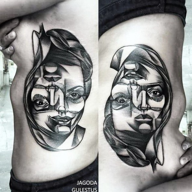 60 Drama Mask Tattoo Designs For Men  Theatre Ink Ideas