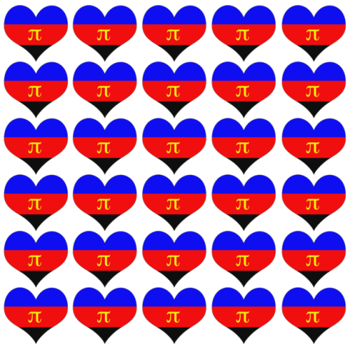 genderqueerpositivity:(Image description: hearts made from the original rainbow, bisexual, trans, qu